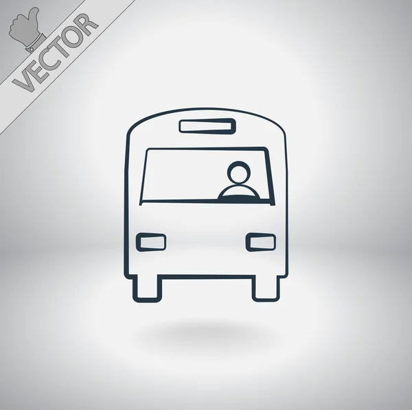 Bus pictogram — Stockvector