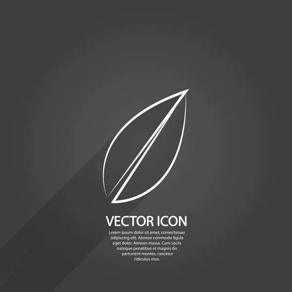 Leaf-ikonen — Stock vektor