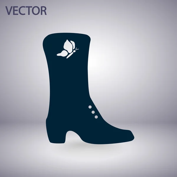 Pictograma pantofi pentru femei — Vector de stoc