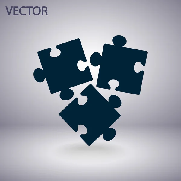 Icono de pieza de rompecabezas — Vector de stock