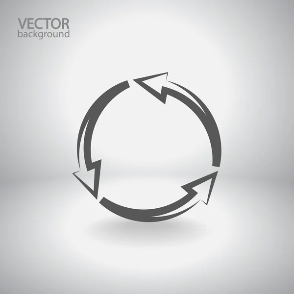 Circulaire pijlen pictogram — Stockvector