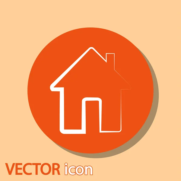 Ikonu domečku — Stockový vektor