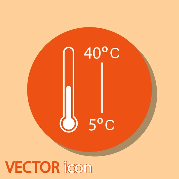 Ícone do termómetro — Vetor de Stock