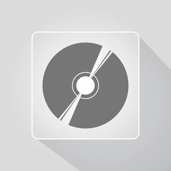 Het pictogram cd of dvd — Stockvector