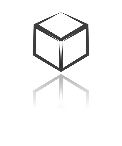 Icône cube — Image vectorielle