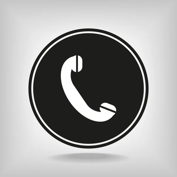 Telefone, ícone plano — Vetor de Stock