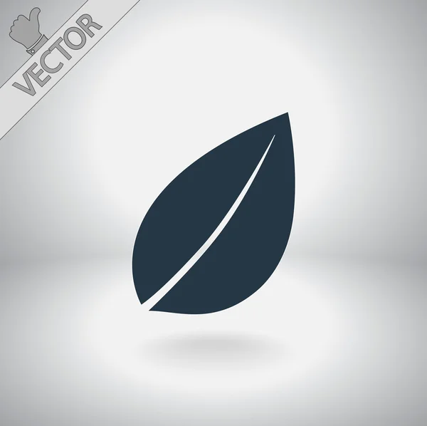 Leaf-ikonen — Stock vektor