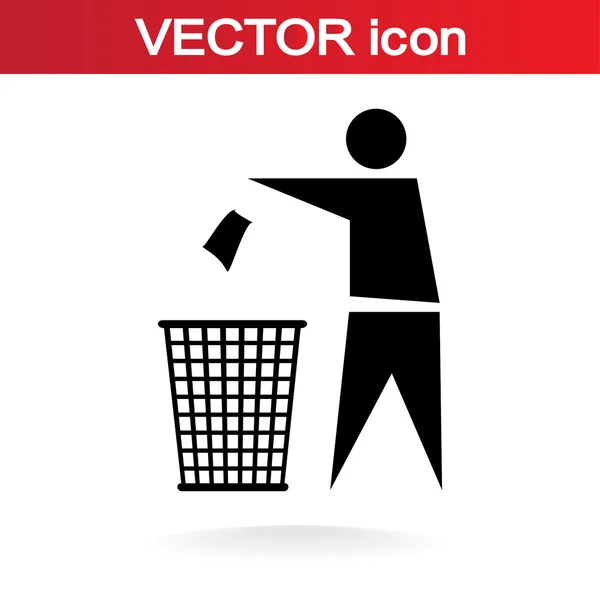 Reciclagem ícone de etiqueta de sinal — Vetor de Stock