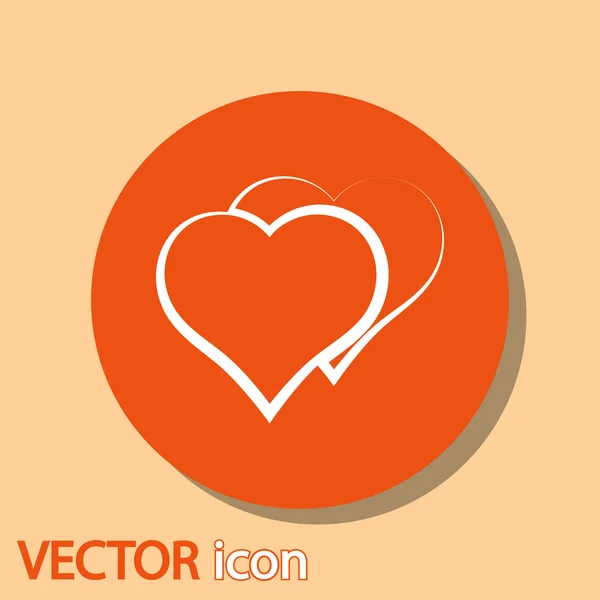 Hart pictogram — Stockvector