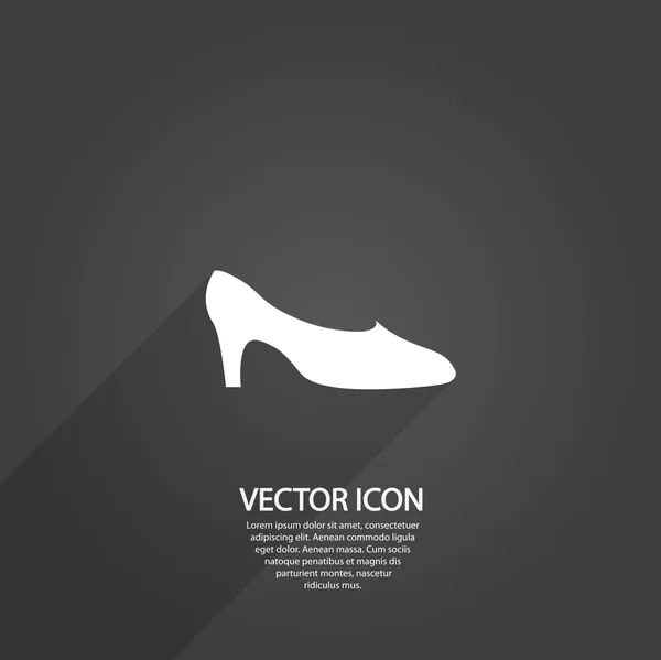 Zapato de mujer icono — Vector de stock