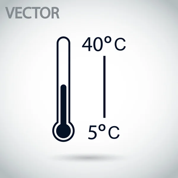 Ícone do termómetro — Vetor de Stock