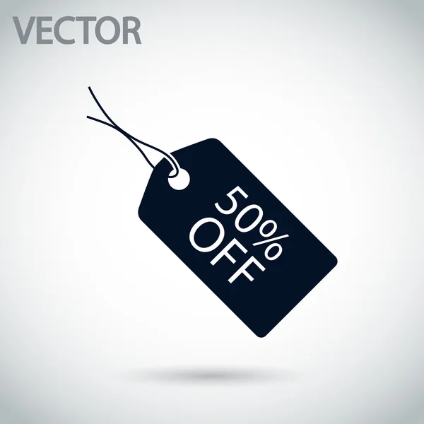 50 percent's  OFF tag icon — Stock Vector