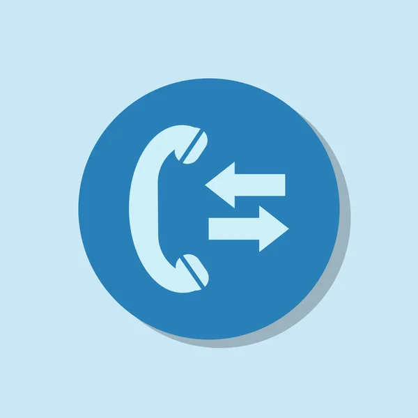 Incoming and outgoing calls sign icon — Stock Vector