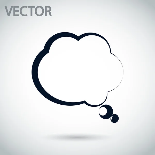 Icône bulle de discours comique — Image vectorielle