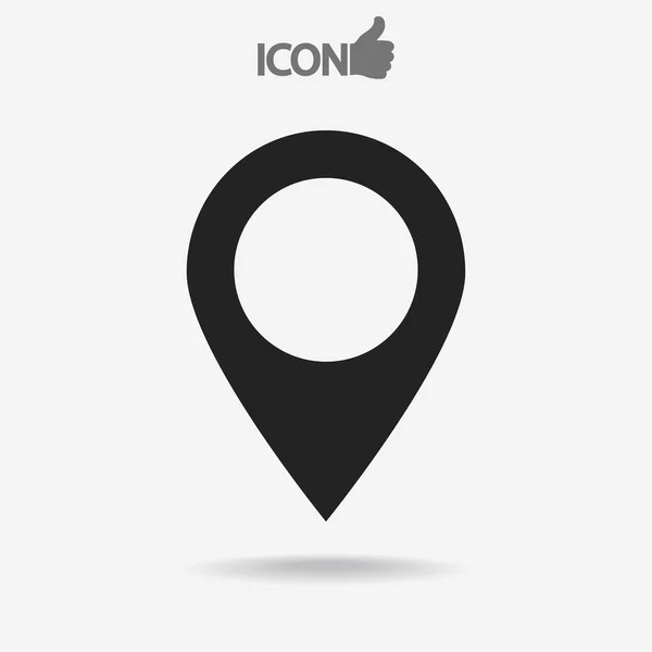 Mapa puntero icono plano — Vector de stock