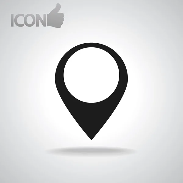 Mapa puntero icono plano — Vector de stock