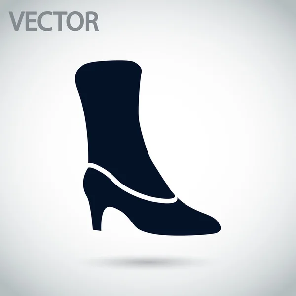 Ícone de sapatos femininos — Vetor de Stock