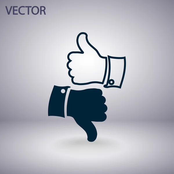 Thumb up ikon - Stok Vektor