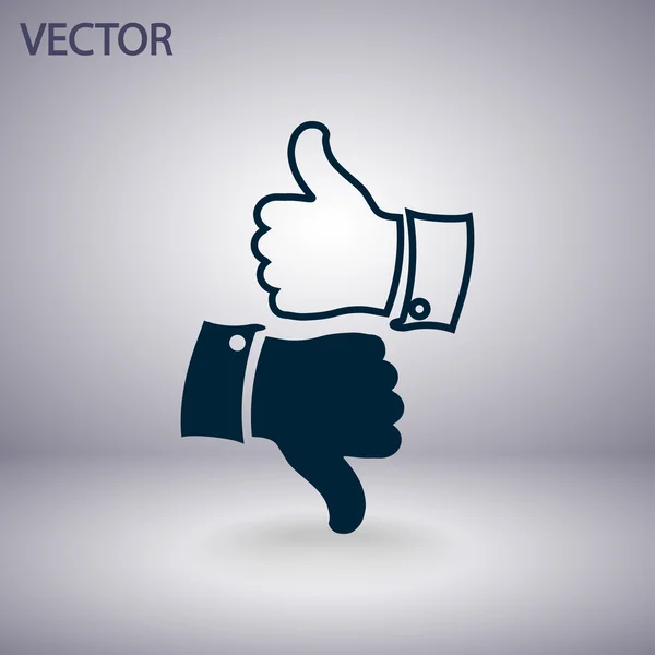 Thumb up icons — Stock Vector