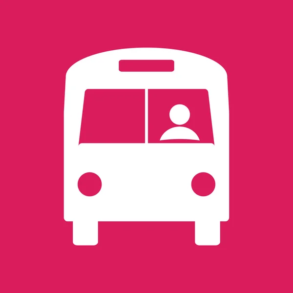 Icono de autobús — Vector de stock