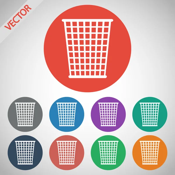 Trash bin icon — Stock Vector