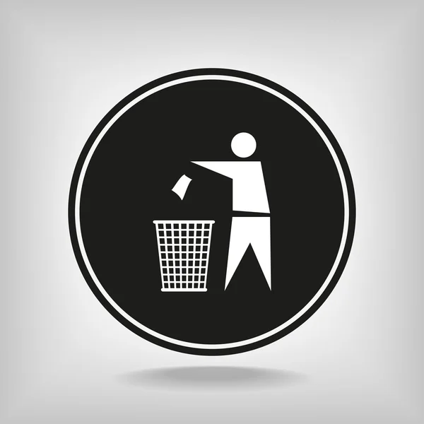 Σύμβολο ανακύκλωσης ετικέτα εικονίδιο — Διανυσματικό Αρχείο