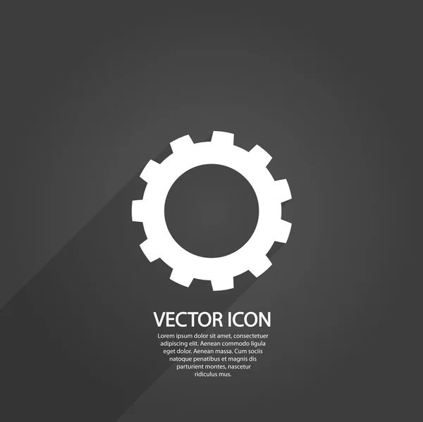 Icono de engranajes — Vector de stock