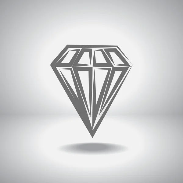 Icône diamant — Image vectorielle