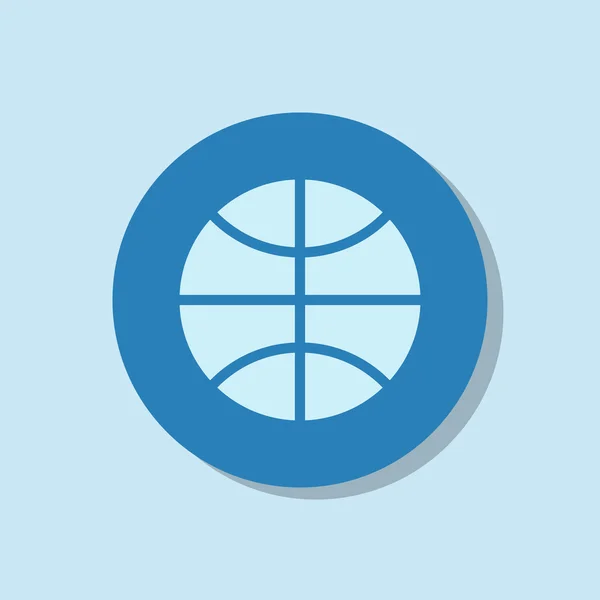 Icono de baloncesto — Vector de stock