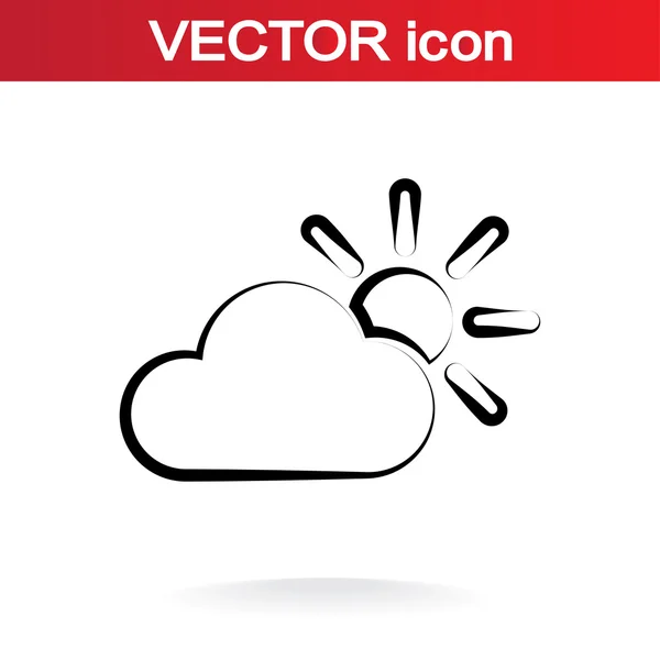 Pictogram van het web weer — Stockvector