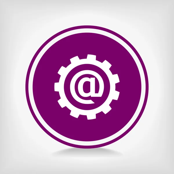 Parameter einstellen, Internet-Icon per E-Mail — Stockvektor