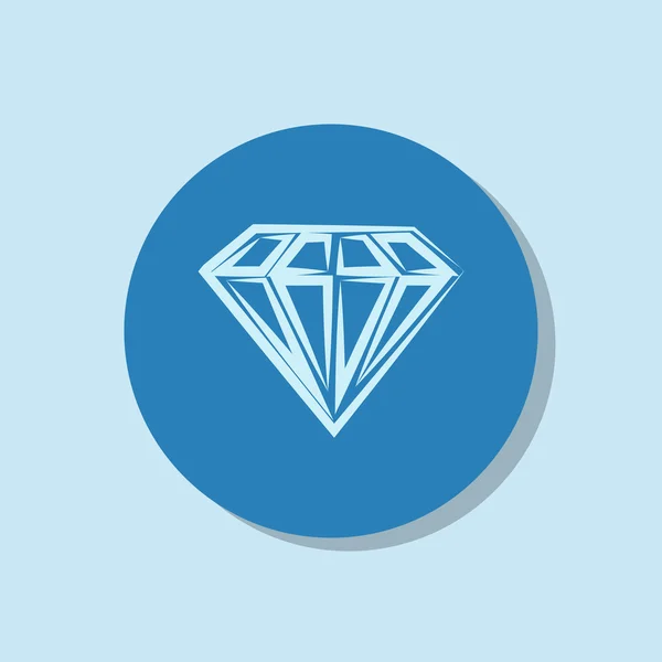 Icono de diamante — Vector de stock