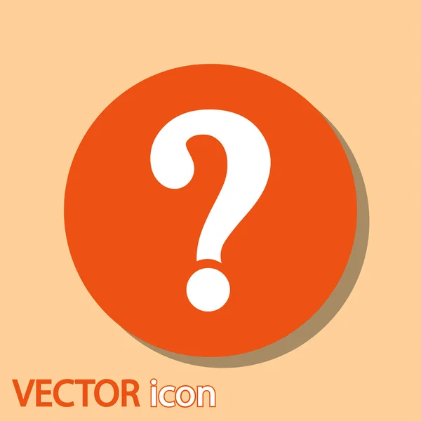 Signo de interrogación icono — Vector de stock