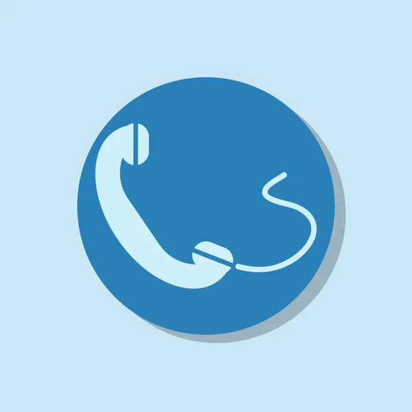 Телефон, плоская икона — стоковый вектор