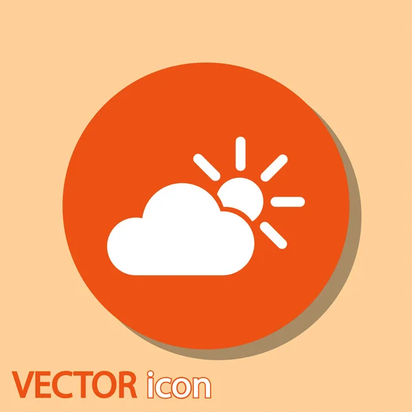 Pictogram van het web weer — Stockvector