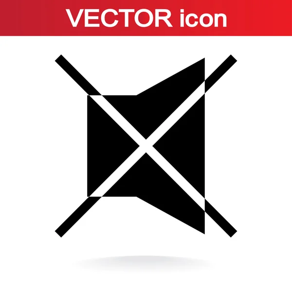 Dempen symboolpictogram — Stockvector