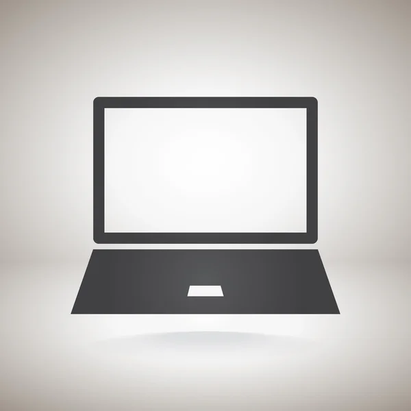 Ícone laptop — Vetor de Stock