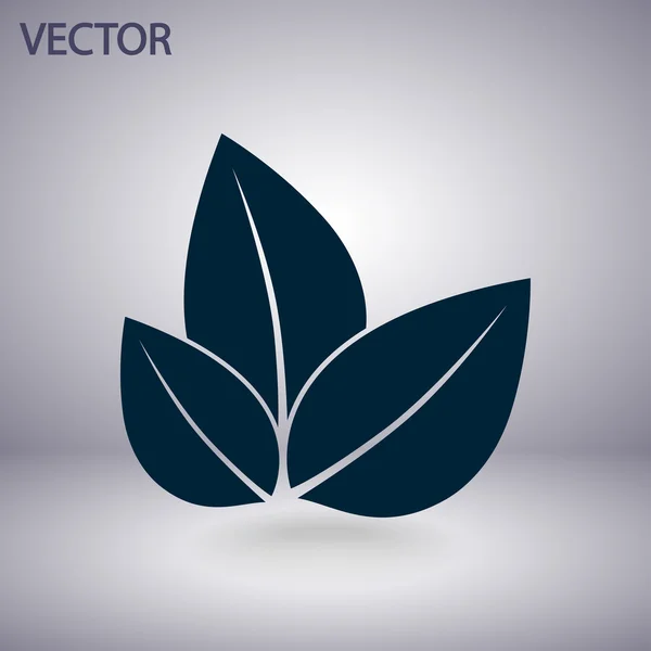 Leaf-ikonen — Stock vektor