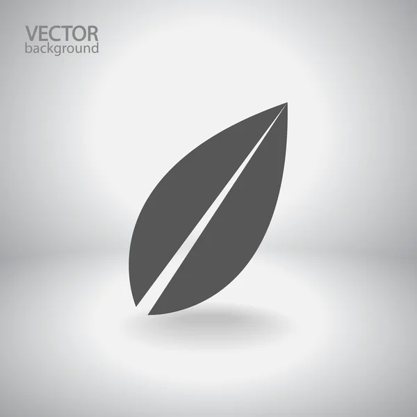 Blad pictogram — Stockvector