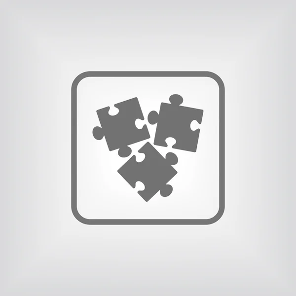 Puzzles pièce icône — Image vectorielle