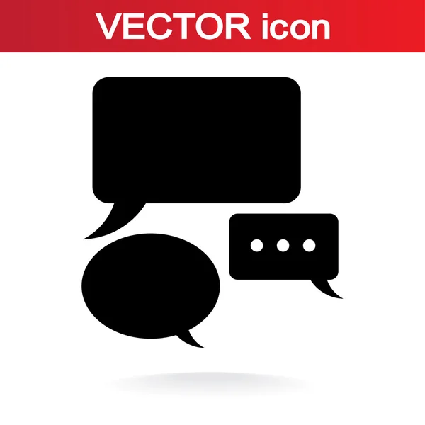 Tal bubbla ikoner — Stock vektor