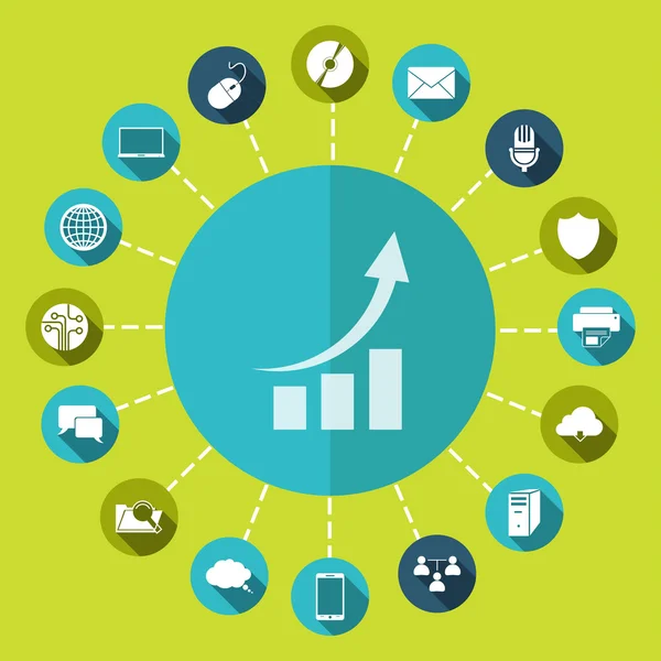 Infographic, chart icon — Stock Vector