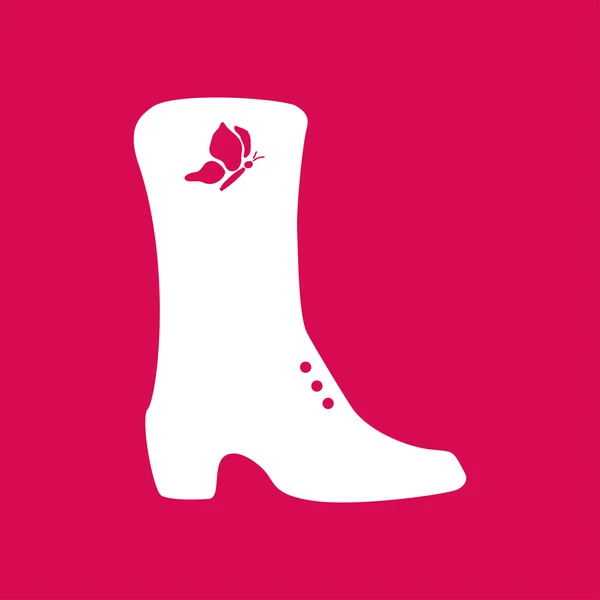 女性の靴アイコン — ストックベクタ