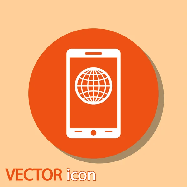 Icono del teléfono móvil — Vector de stock