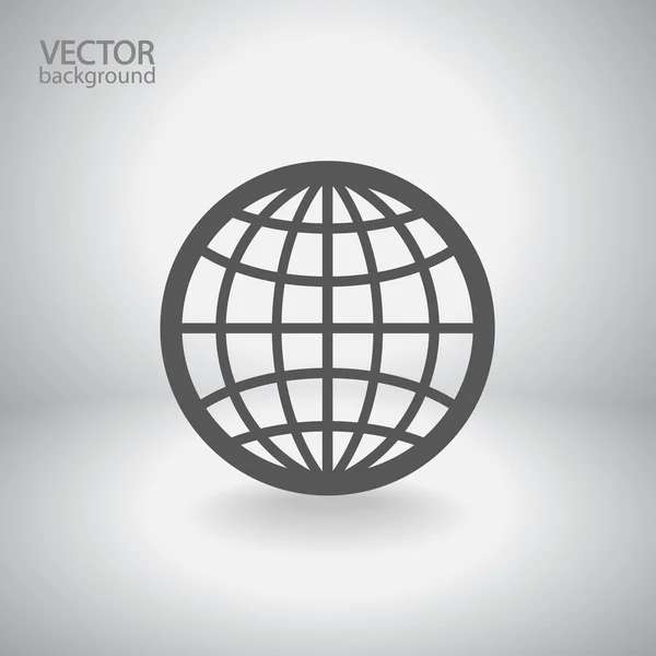 Ícone do globo — Vetor de Stock