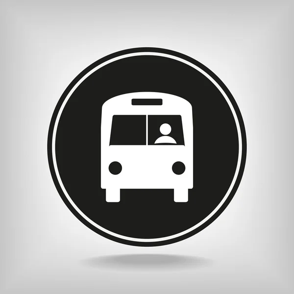 Icono de autobús — Vector de stock