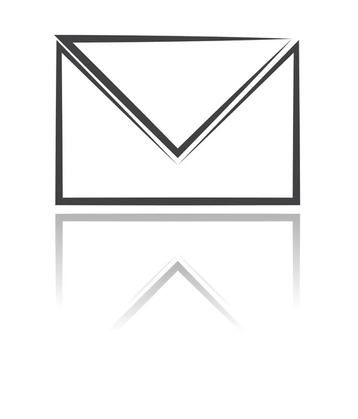 Пошти значок конверта — стоковий вектор