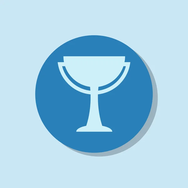 Winnaar, trofee symboolpictogram — Stockvector