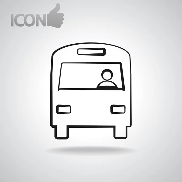 Bus pictogram — Stockvector