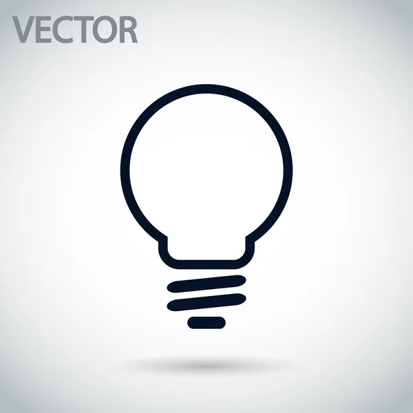 Icono de bombilla — Vector de stock